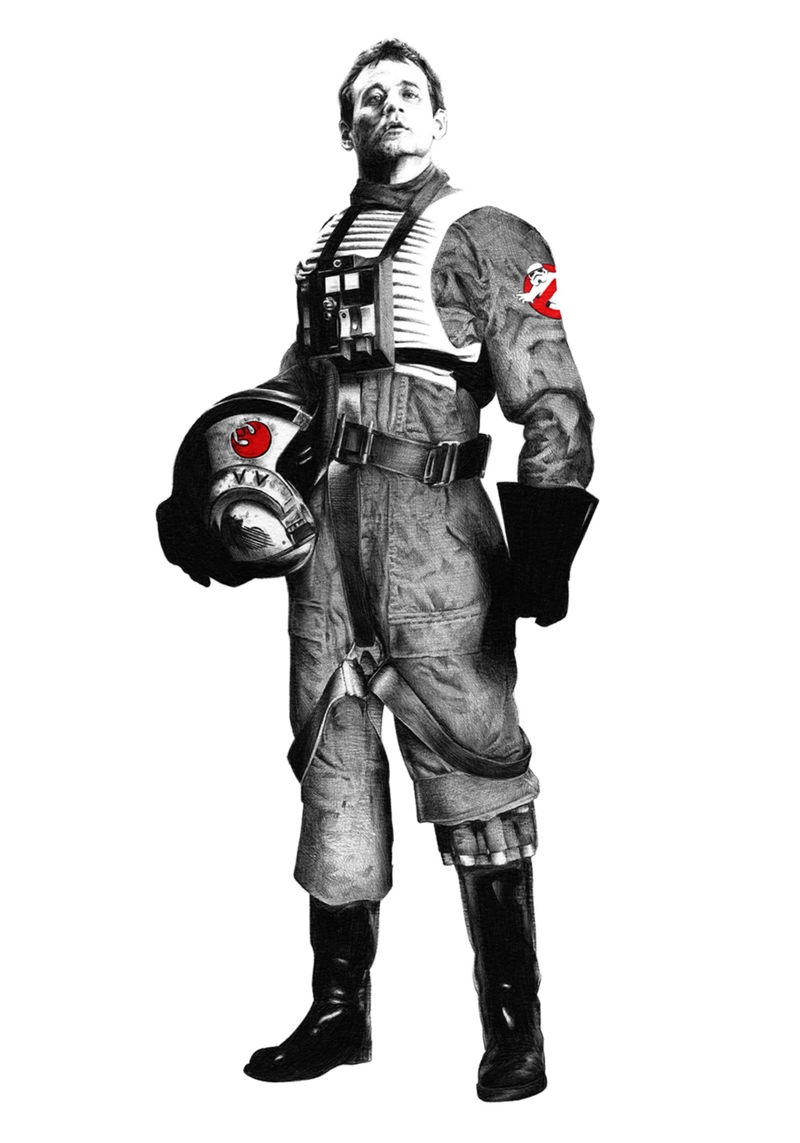 Joaquin Rodriguez ilustracion Skywalker Bill Murray